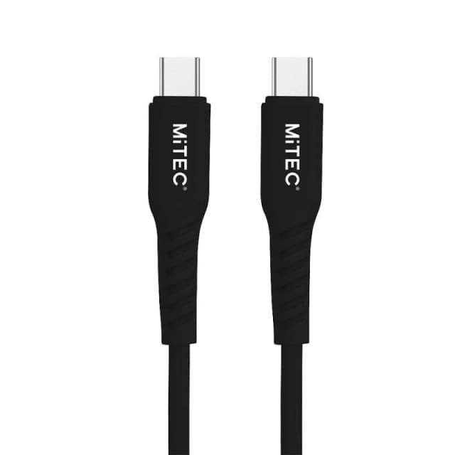 MiTEC MITEC 1M USB-C TO USB-C CABLE BLACK Black unisex One Size