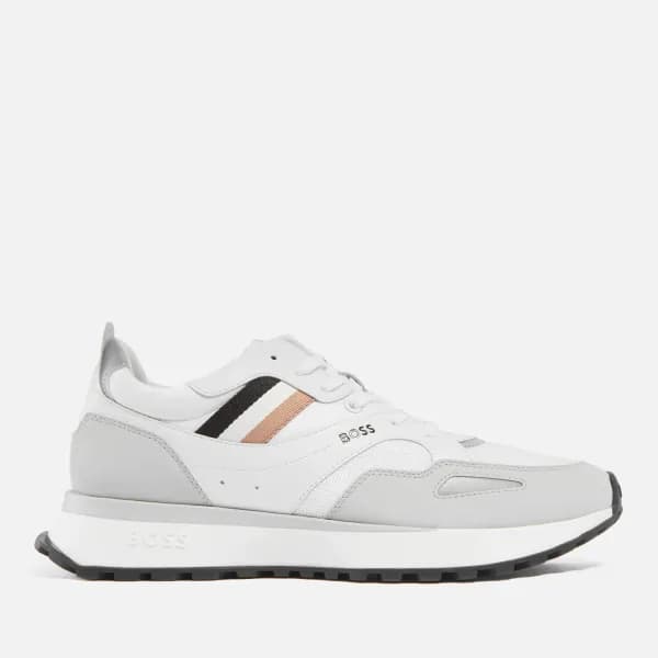 BOSS Mens Jonah Runn Trainers - White - UK 10