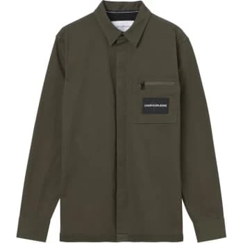 Calvin Klein Jeans Twill Regular Overshirt - Olive LBL