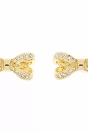Ted Baker Ladies Gold Plated Olitta Mini Opulent Pave Bow Earring TBJ1563-02-02