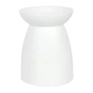 White Ceramic Seven Chakra Oil Burner