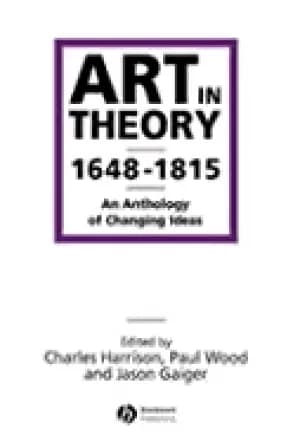 art in theory 1648 1815 an anthology of changing ideas
