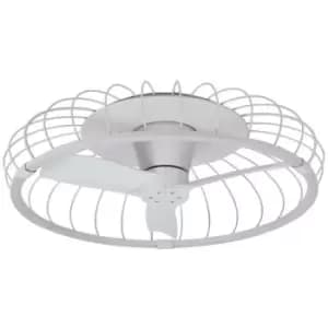 Ceiling lamp fan Nature white 1 bulb 21cm
