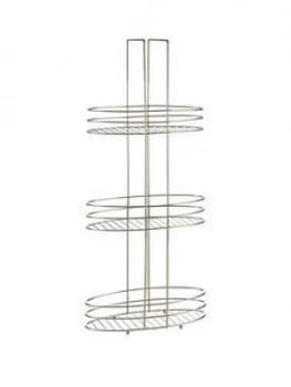 Premier Housewares Gold Plated 3 Tier Bathroom Storage Rack