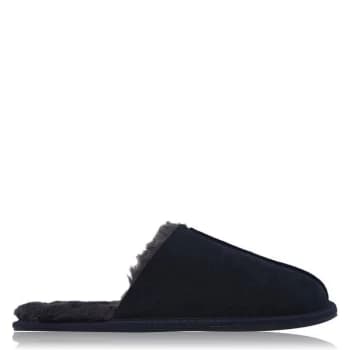 Howick Howick Suede Mule Slippers Mens - Navy