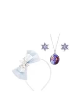 Disney Frozen White And Silver Headband And Jewellery Gift Set