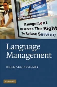 Language Management by Bernard Spolsky Hardback
