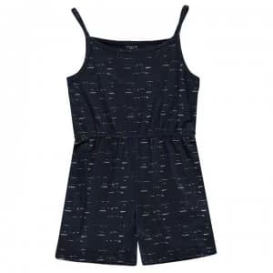 Crafted Junior Girls Jersey Play Suit - Nvy Irr Glitter