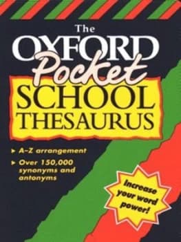 The Oxford Pocket School Thesaurus by Alan Spooner Paperback