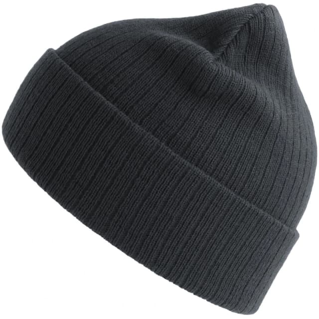 Atlantis Atlantis Men Rio Ribbed Beanie in Dark Grey Dark Grey One Size Male 5063470815203