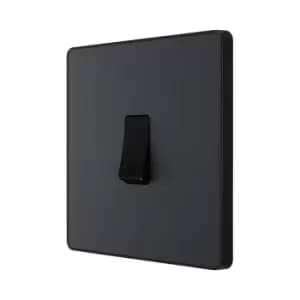 BG Evolve Matt Grey Single Light Switch 20A 16Ax 2 Way - PCDMG12B