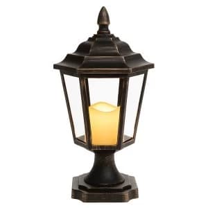 Eternal Flame Traditional Lantern Black