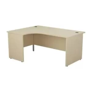 1600 X 1200 Panel Left Hand Radial Desk Maple