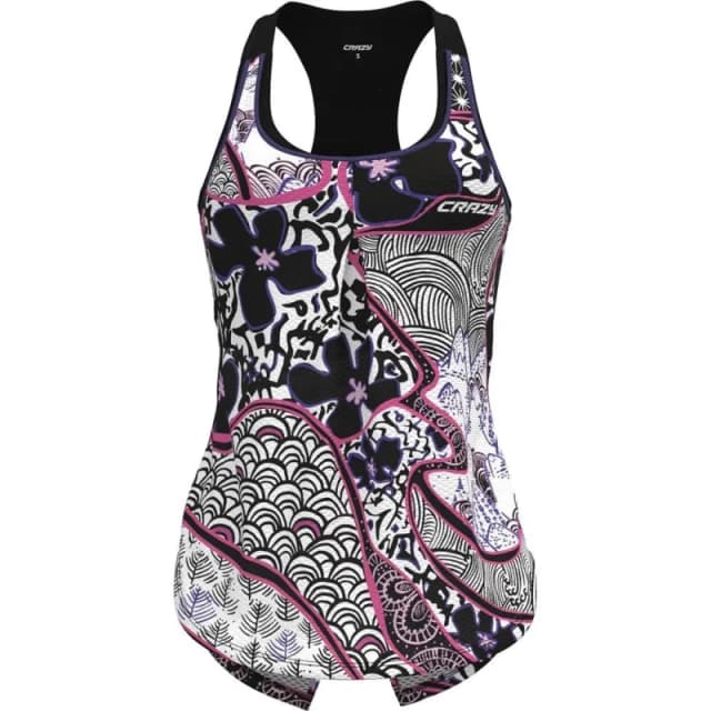 Womens tank top Crazy Top Break Multicolore Female S
