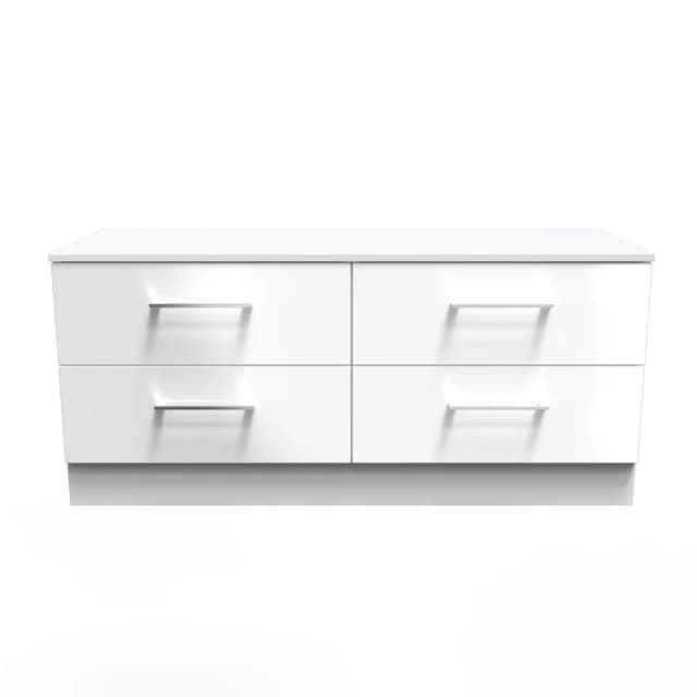 Ready Assembled 2 U Chester 4 Drawer Bed Box (Ready Assembled) White