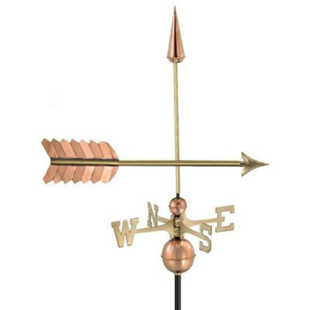 Good Directions Farmhouse Copper Arrow Weathervane - H89 x W58 x L44cm Copper Unisex