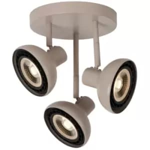 Lucide Sensas Modern Ceiling spotlight - Ø25,8cm - 3xGU10 (ES111) - Cream