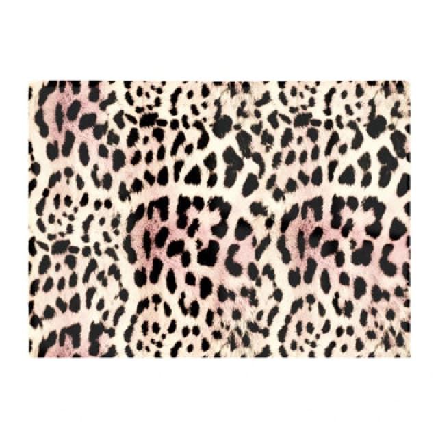 Warren Reed Designer Leopard Hide Glass Chopping Board