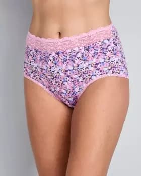 5 Pack Cotton Lace Full Knickers