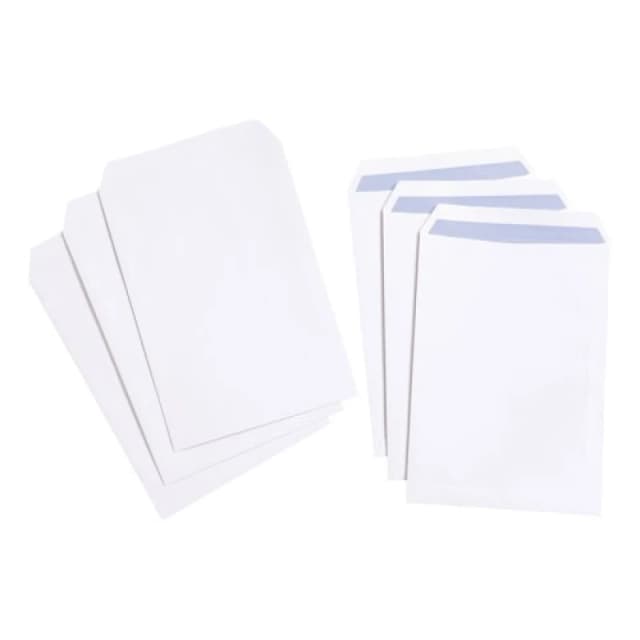 5 Star Value Envelope Pocket Self Seal 100gsm C4 White (250 Pack) 553266