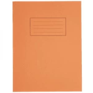 Silvine Exercise Book 229 x 178mm, Squared 80 Pages - Orange (10 Pack)