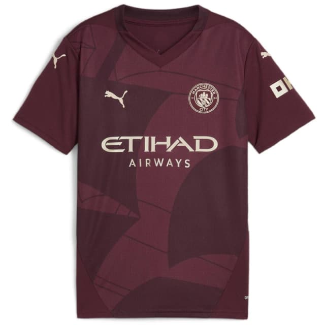 Puma Manchester City Third Shirt 2024 2025 Juniors - Red Red 7 - 8 Years