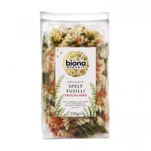 Biona Spelt Fusilli Tricolore 250g