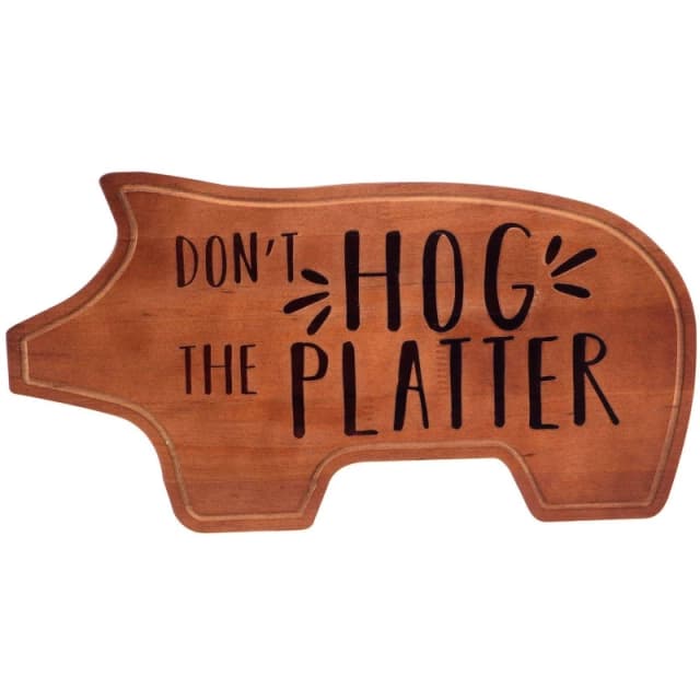 Boxer Gifts Wooden Charcuterie Board - Hog the Platter Multi