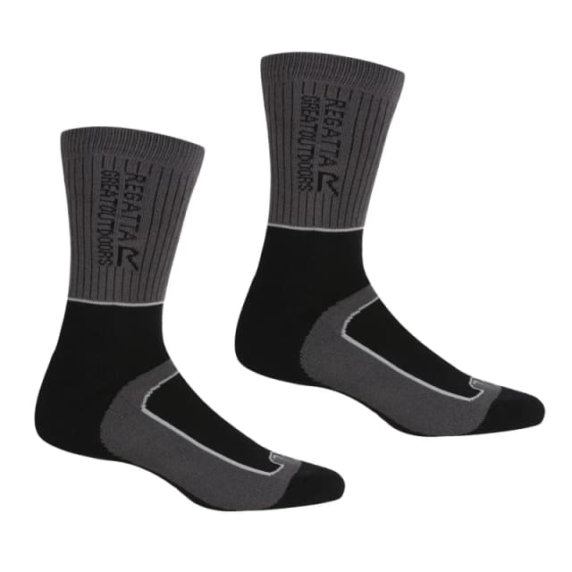 Womens socks Regatta Samaris 2 Season (x2) Noir Female 39/42
