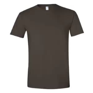 Gildan Mens Short Sleeve Soft-Style T-Shirt (XL) (Dark Chocolate)
