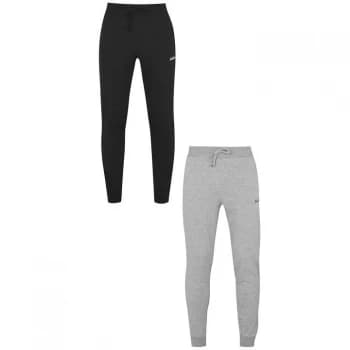 Jack and Jones 2 Pack Joggers - Black/Grey