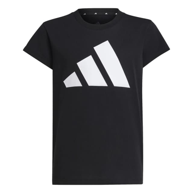 adidas Girls Essentials Linear T-Shirt - Black 7 - 8 Years
