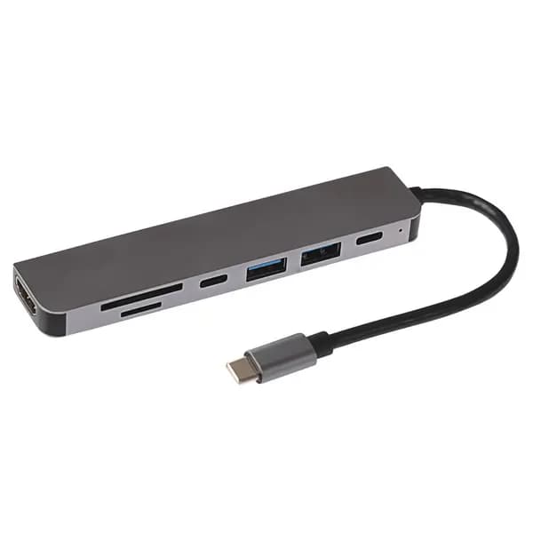 Nikkai Nikkai USB-C Multiport Hub to 2x USB-A 3.0 / HDMI / 2x USB-C / SD & MicroSD Card Reader 346PAM