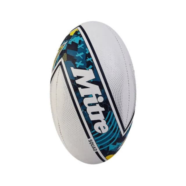 Mitre Squad Rugby Ball White/blue/black (5)