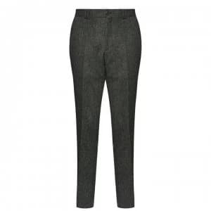 Jack Wills Bloomsbury Tweed Smart Trouser - Grey