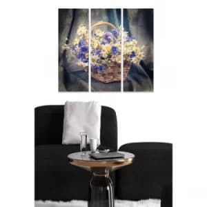 MDF7612975 Multicolor Decorative MDF Painting (3 Pieces)