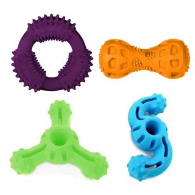 Ministry Of Pets Fetch 'n' Chew Tpr Toys (Pack Of 4)