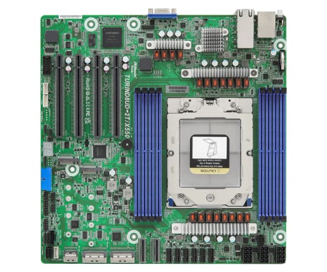 Asrock TURIND8UD-2T/X550 motherboard AMD SoC Socket SP5
