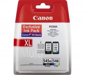 Canon PG545XL Black and CL546 Tri Colour Ink Cartridge