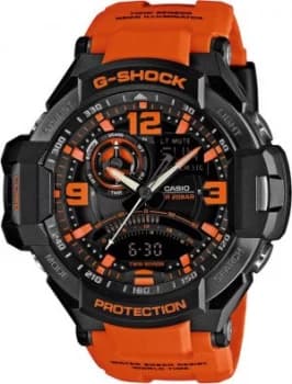 Casio G-SHOCK Sky Cockpit Alarm Chronograph Watch GA-1000-4A - Orange