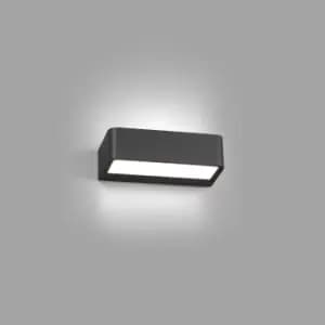 Takua Outdoor LED Dark Grey Up Down Wall Light 10W 3000K IP65