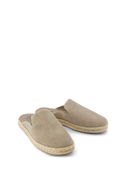 TOMS Womens Santiago Mule in Taupe Size: 5 Taupe Female 5