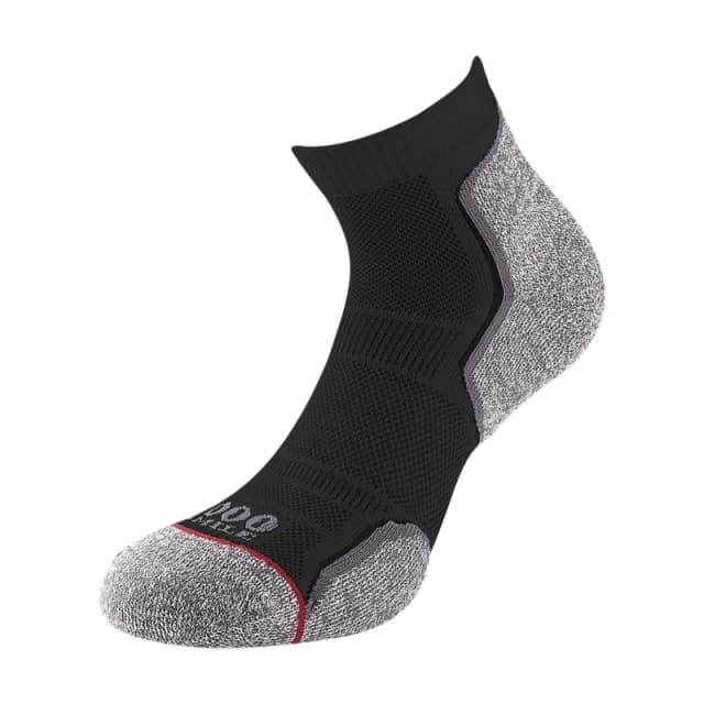 1000 Mile 1000 Mile Men Running Ankle Socks Pack of 2 in Black Size: Medium Black M Male 5063107797919