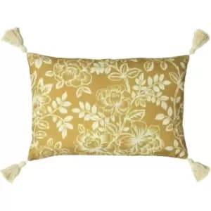 Paoletti - Somerton Floral Cushion Honey - Honey