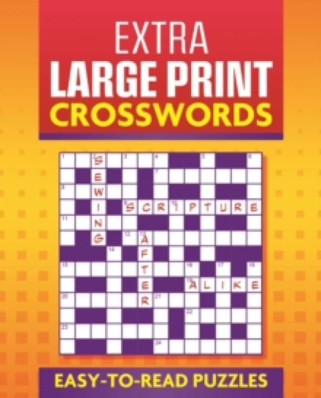 Extra Large Print Crosswords : Easy to Read Puzzles Paperback / softback