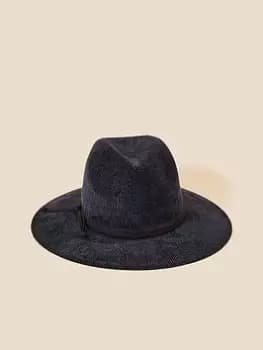 Accessorize Chenille Packable Fedora, Navy, Size S, Women