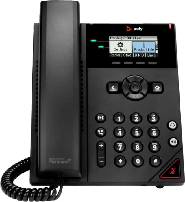 Poly Poly OBi VVX 150 2-Line IP Phone and PoE-enabled 911N3AA
