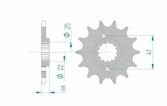 AFAM Steel Standard Front Sprocket 20509 - 520