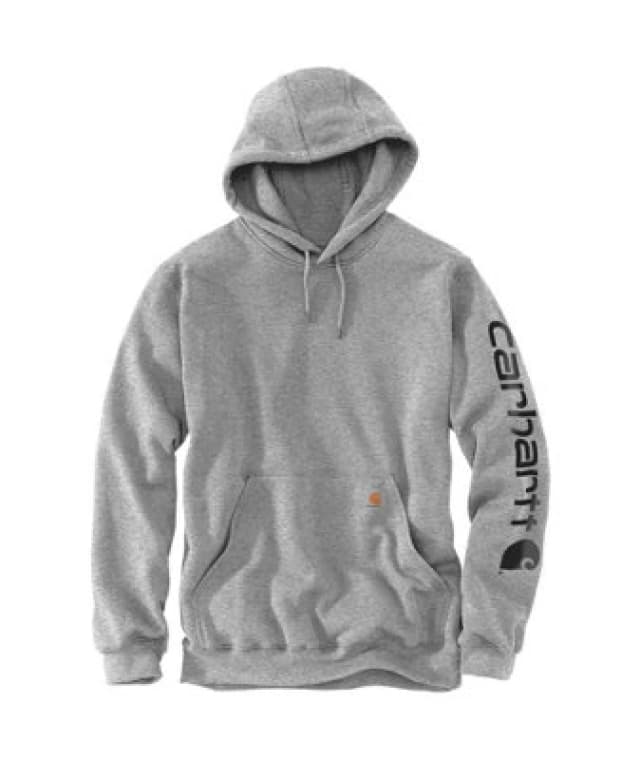 Carhartt Logo, hoodie , color: Light Grey/Black , size: XXL