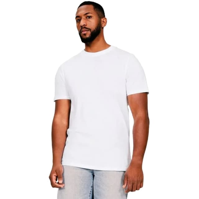 Casual Classics Mens Combed Ringspun Cotton Tall & Slim T-Shirt in White Size: Small White Male S